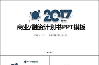 微粒體商務商業創業計劃書營銷策劃書PPT模板