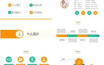 簡約大氣個人簡歷競選崗位競聘PPT模板