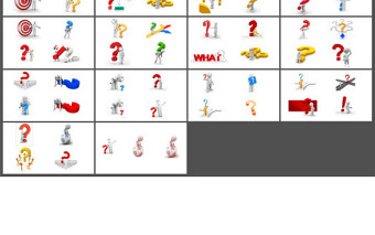 3D小人問(wèn)號(hào)問(wèn)題疑問(wèn)PPT圖片素材