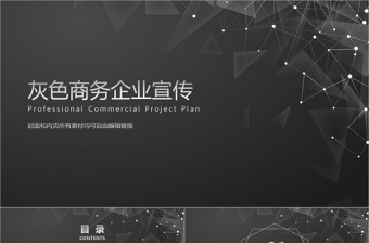 大氣簡約灰色商務(wù)企業(yè)宣傳公司簡介PPT