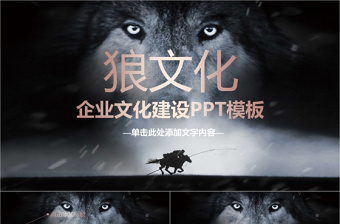 狼性文化狼道精神員工培訓團隊學習PPT