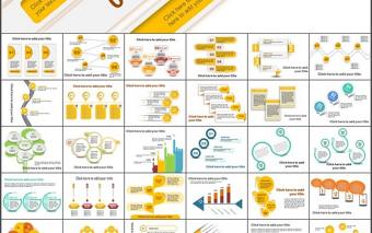 68張精美并列關系ppt圖表打包免費下載