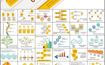 68张精美并列关系ppt图表打包免费下载