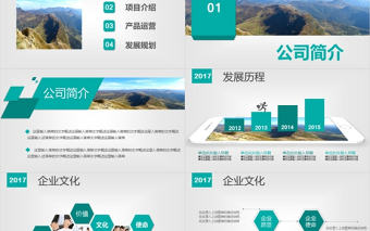 綠色清新公司簡介產(chǎn)品宣傳企業(yè)文化PPT