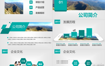 綠色清新公司簡介產(chǎn)品宣傳企業(yè)文化PPT