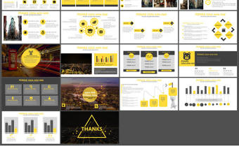 時尚歐美雜志風通用PPT模板