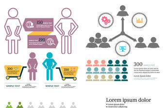 商務(wù)ppt矢量小人素材