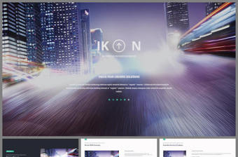 科技感歐美灰綠配色商務(wù)PPT模板