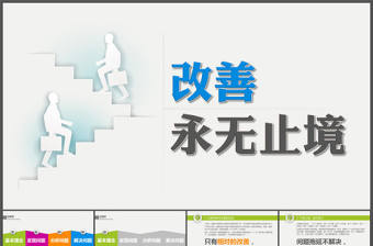 改善永無止境商務培訓ppt模板（布衣公子）
