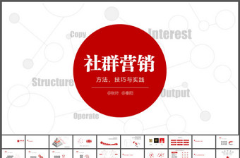 秦陽ppt_《社群營銷》介紹宣傳ppt