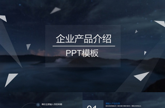 商務高端企業(yè)公司產品介紹宣傳PPT模板