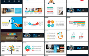 創意太空漫步工作總結PPT模板