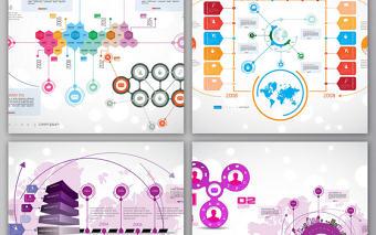 信息圖標(biāo)商務(wù)背景設(shè)置PPT海報(bào)素材展板