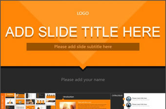 橙色商務(wù)PPT模板設(shè)計(jì)
