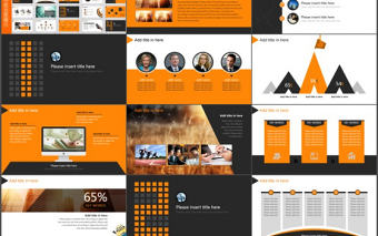 橙色商務(wù)PPT模板設(shè)計(jì)