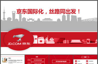 京東海外事業部介紹PPT模板