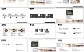 矩形圖片極簡創(chuàng)意歐美風工作匯報ppt模板