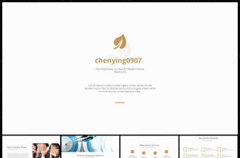 簡約幾何時尚ppt模版