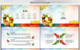 2018簡約食品安全PPT模板