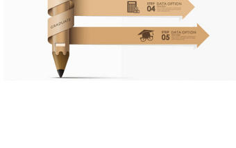 精美鉛筆商務 信息圖表圖片