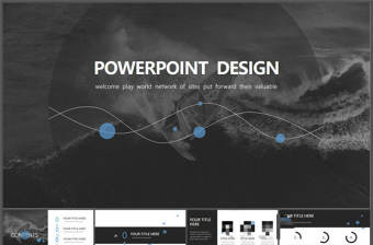 線條與圓精美設(shè)計(jì)扁平化大氣排版歐美商務(wù)風(fēng)ppt模板