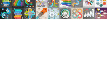 商務信息圖表設計矢量素材