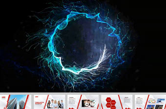 視頻片頭創意報告總結動態ppt模板