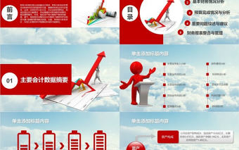 財務報表數據報告PPT模板