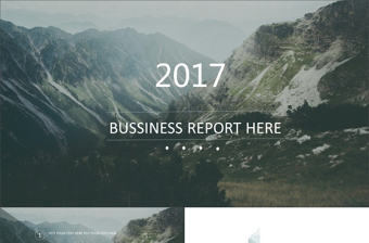 風景文藝唯美模板