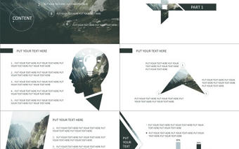 風景文藝唯美模板