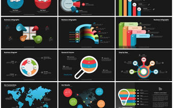 198P歐美商務PPT圖表大全