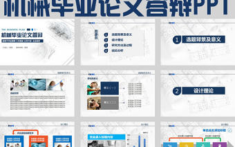 機(jī)器機(jī)械畢業(yè)論文答辯ppt模板