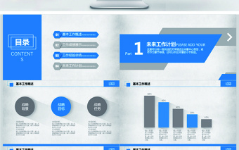 2018市场部销售年终业绩汇报PPT模板