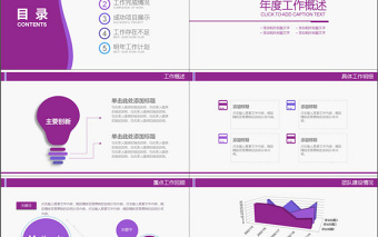 2017年紫色医疗医药医学汇报PPT模板