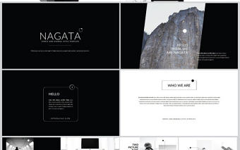 時尚簡約設計公司策劃keynote模板