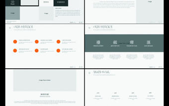 灰色系歐美風(fēng)簡約商務(wù)精品ppt模板