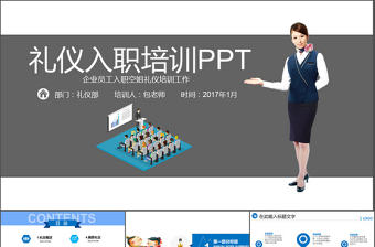 企業公司入職禮儀空姐培訓PPT