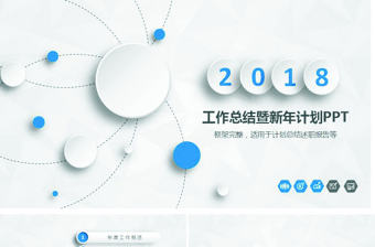 微立體年終工作總結匯報計劃PPT