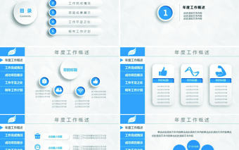 微立體年終工作總結匯報計劃PPT
