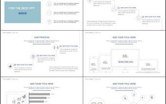 極簡銷售業績總結報告