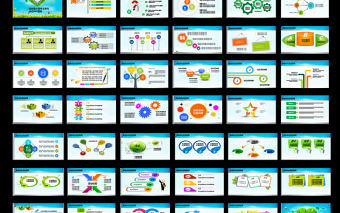 綠色愛心青年文明號動態PPT模板