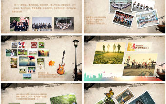 懷舊致青春同學(xué)聚會(huì)畢業(yè)紀(jì)念冊(cè)PPT模板