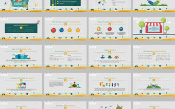 歐式卡通課件英文ppt模板設計