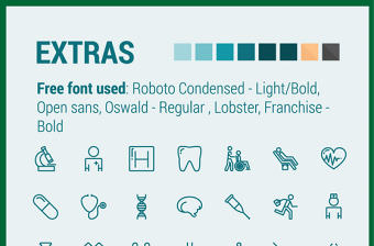 PPT素材商務(wù)背景醫(yī)療圖標(biāo)信息圖標(biāo)線稿
