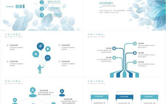 花藝手繪簡(jiǎn)約月季度總結(jié)計(jì)劃PPT模板