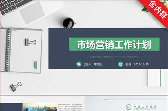 市場營銷工作計劃