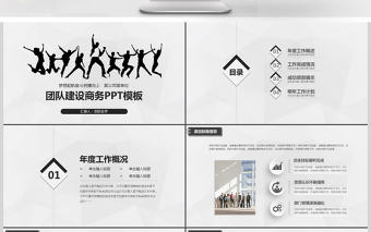 商務團隊建設團結合作企業宣傳片模板PPT