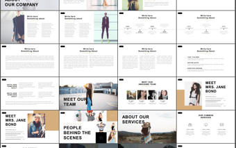 歐美個性時裝企劃產品宣傳ppt模板