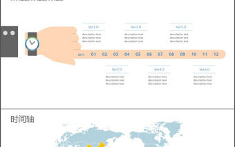 商務簡潔高端大氣時間軸進度軸