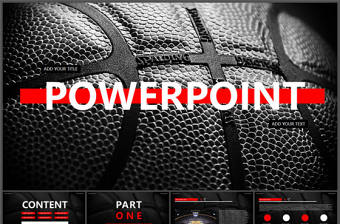 NBA籃球主題PPT模板